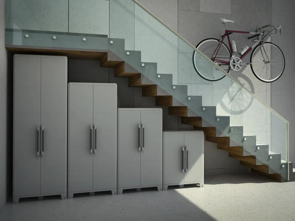 Transforming plastic cabinet Modular 2 for outdoor and indoor use