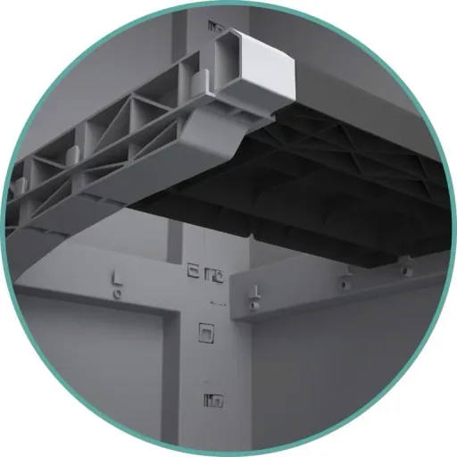 Transforming plastic cabinet Modular 2 for outdoor and indoor use