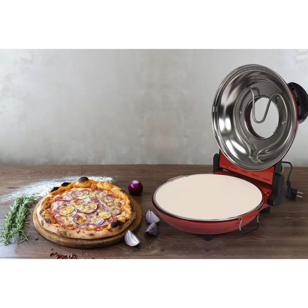 Pizza oven - 1200W - 400 ºC - 5-stage temperature control