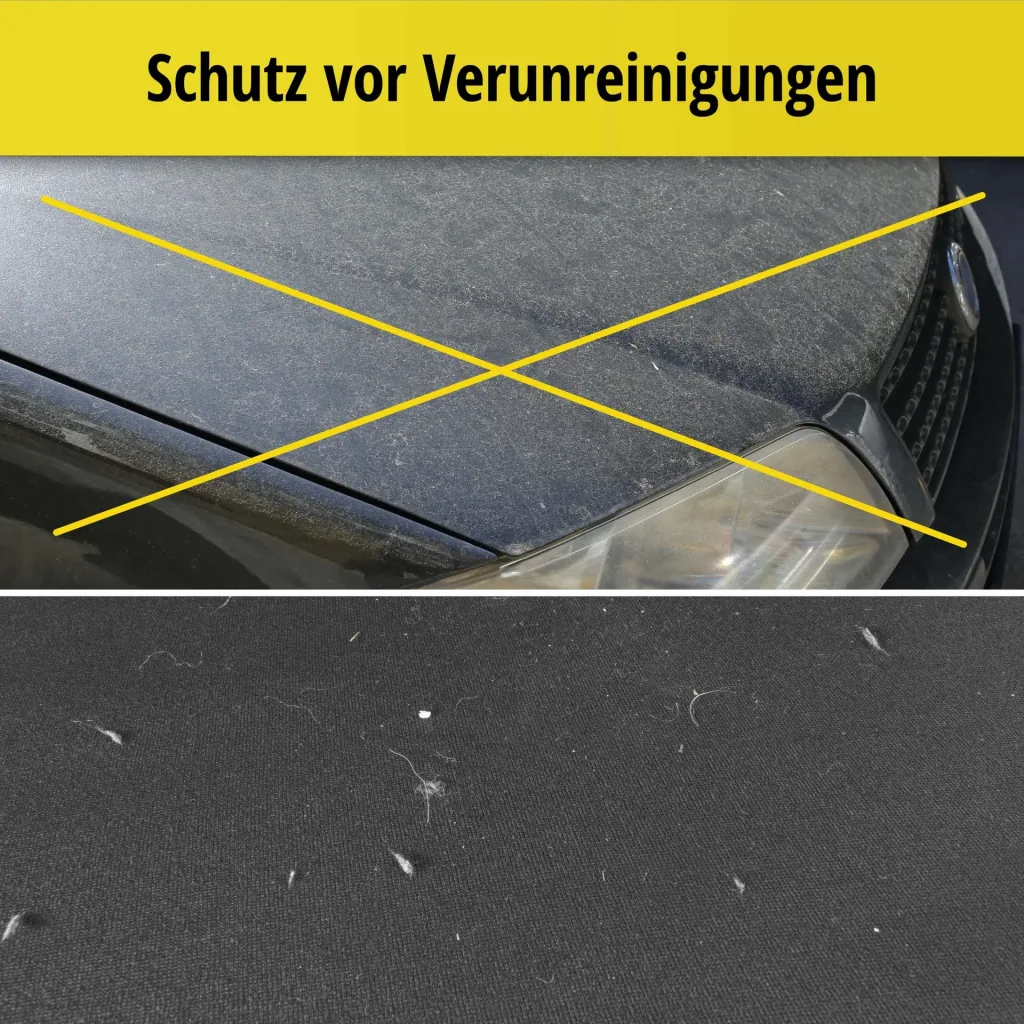 Car cover indoor soft - size 2 - 401x455x140cm - PES - elastane