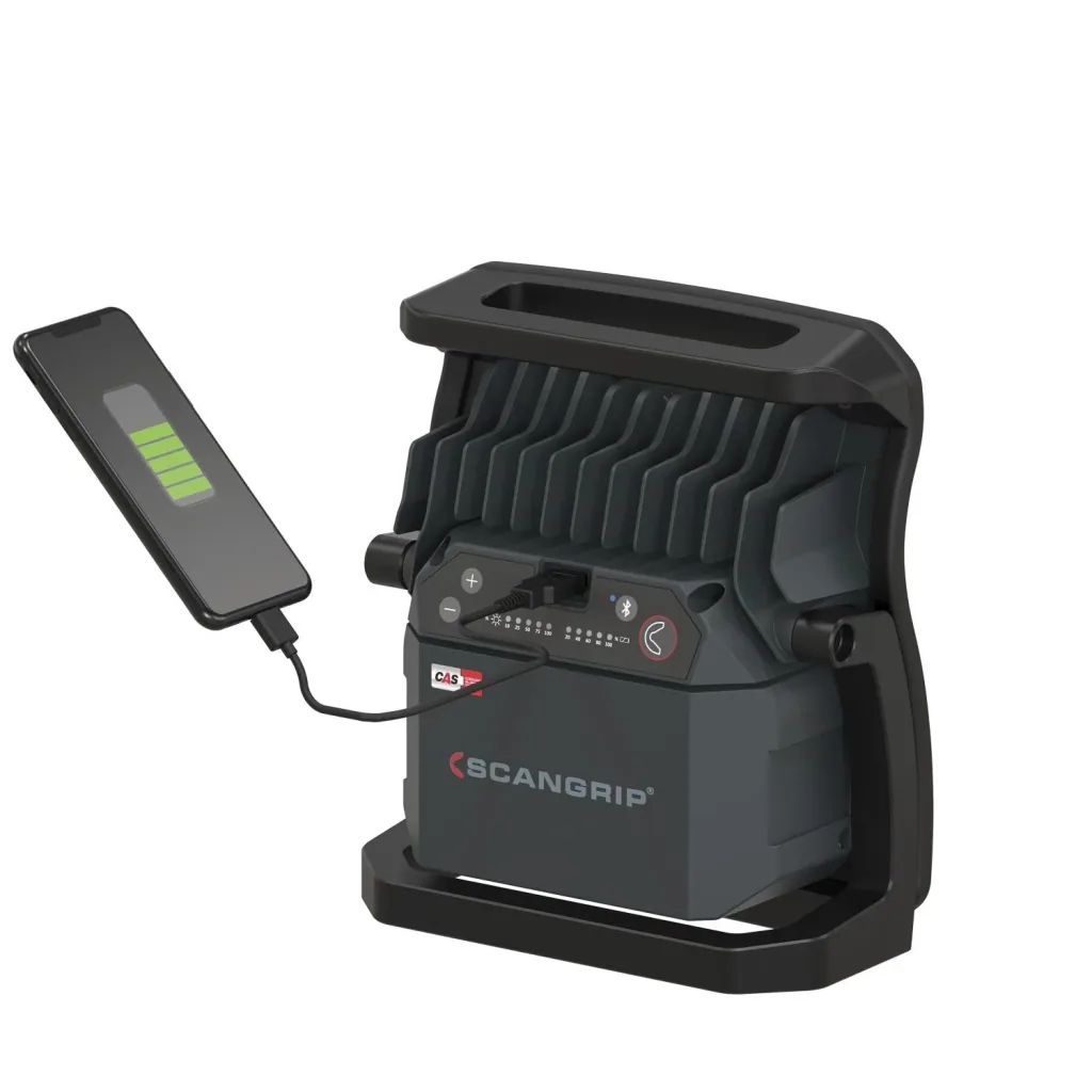 Handheld floodlight NOVA 10 CAS + Scangrip CAS power supply + removable diffuser L