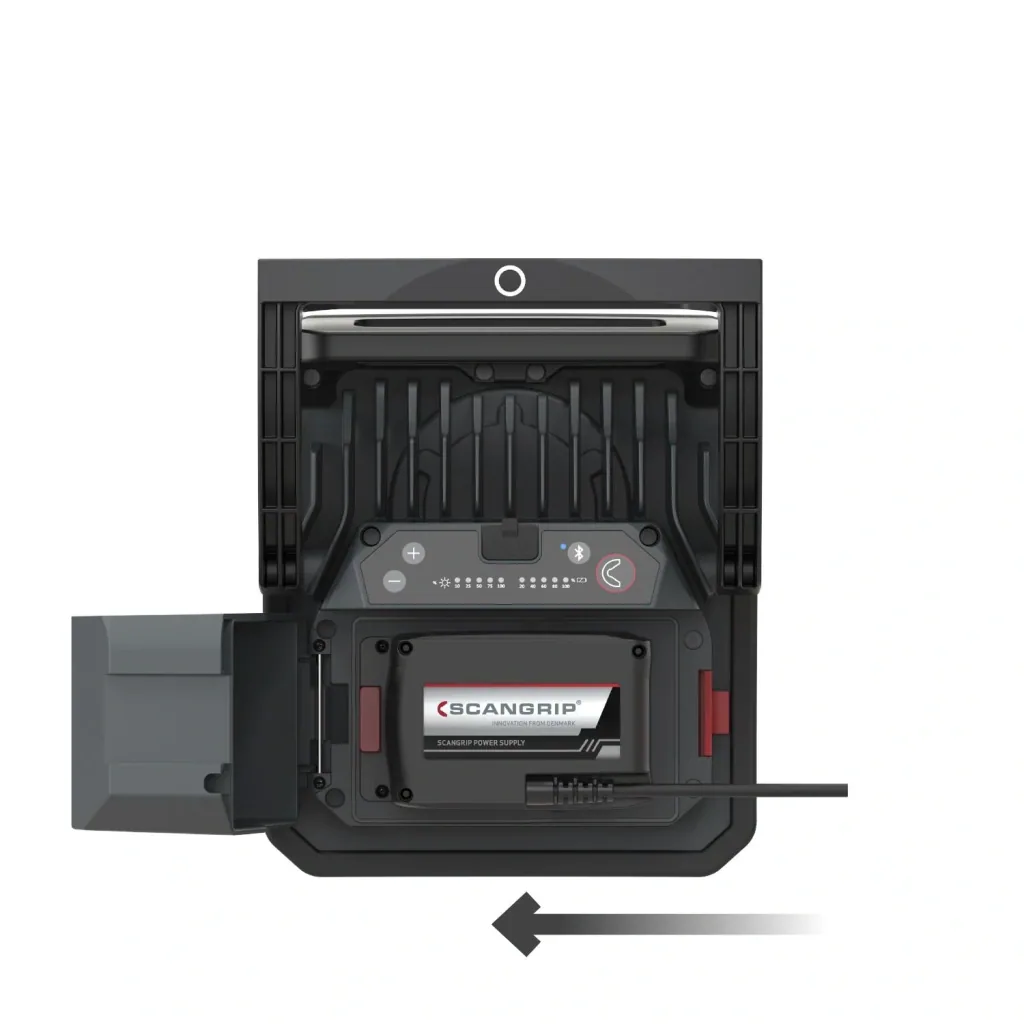 Handheld floodlight NOVA 10 CAS + Scangrip CAS power supply + removable diffuser L