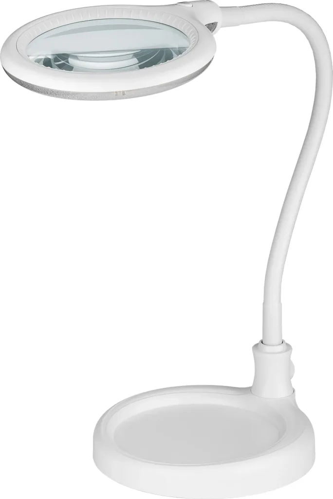 LED stand/clamp magnifying lamp, 6 W