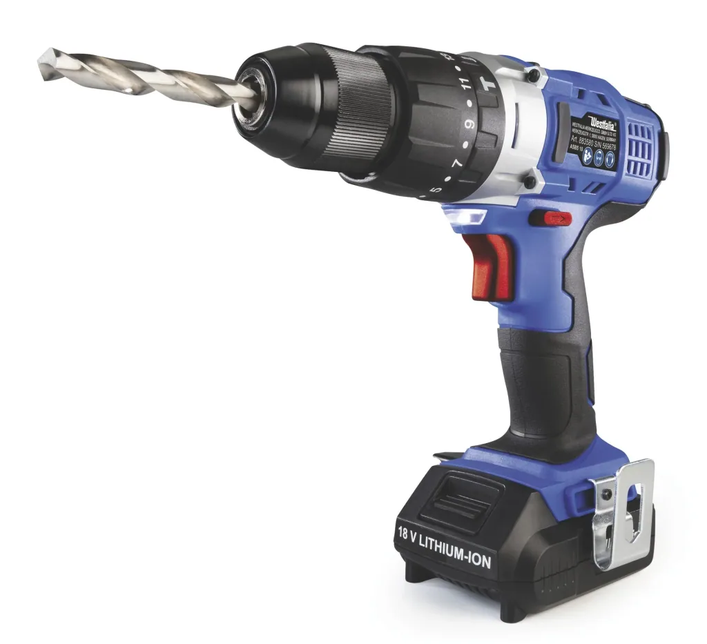 Cordless impact drill 18 V Li - Ion ASBS 18 including 2 batteries 2.0 Ah and charger