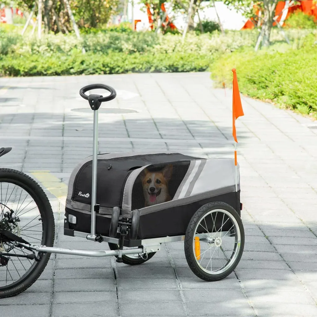 Dog trailer, bicycle trailer 130 cm x 64 cm x 92 cm