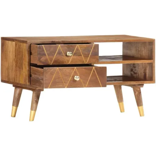 TV cabinet 85x35x47 cm solid mango wood