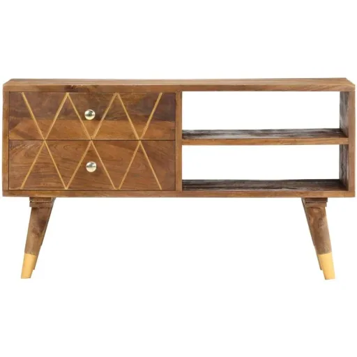 TV cabinet 85x35x47 cm solid mango wood