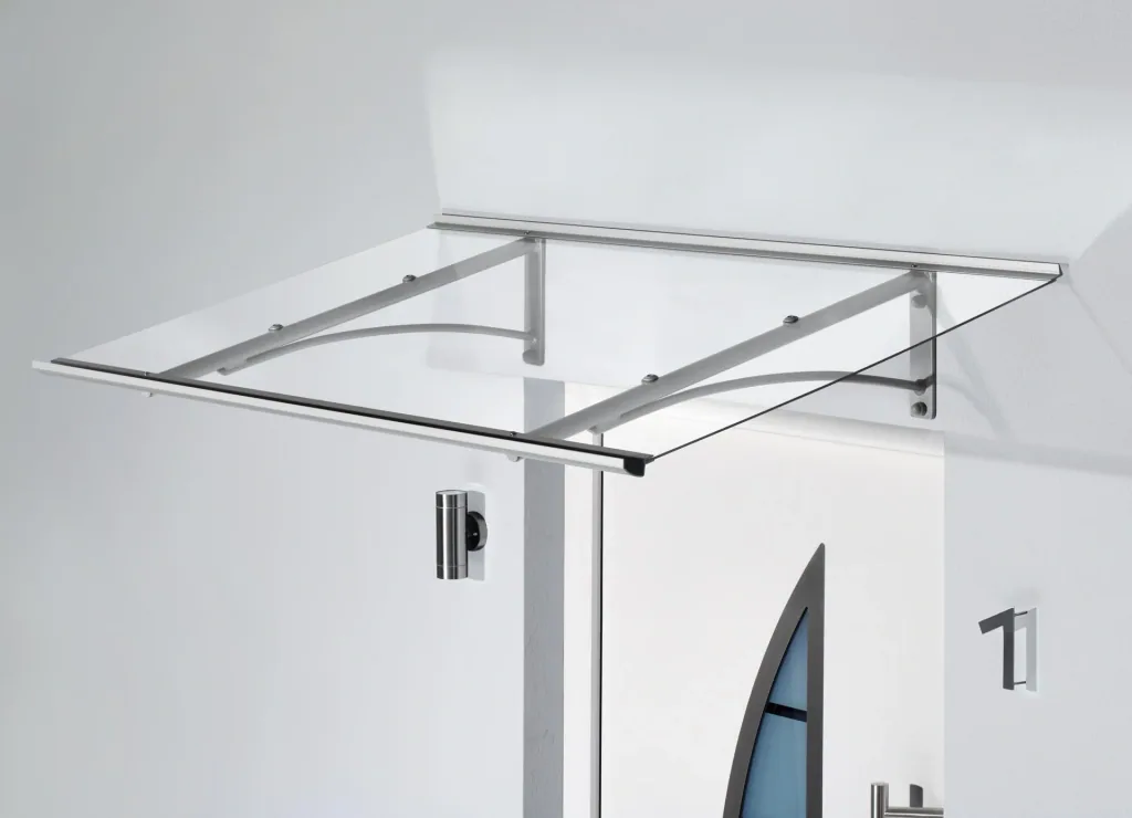 Bent canopy type PT straight, 1600 x 900 x 270 mm, stainless steel