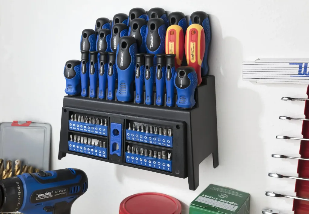 Screwdriver and bit set with holder 65-piece with 2 VDE screwdrivers