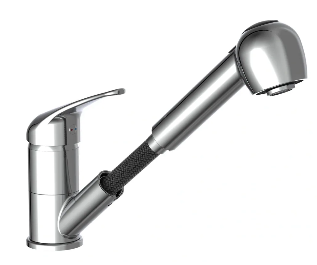 SUPRA sink faucet, chrome, with pull-out spray head