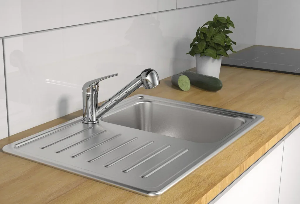 SUPRA sink faucet, chrome, with pull-out spray head