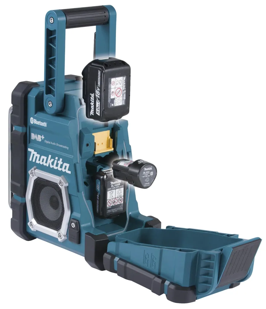 Cordless construction site radio 7.2V - 18V with DAB+ and Bluetooth DMR112