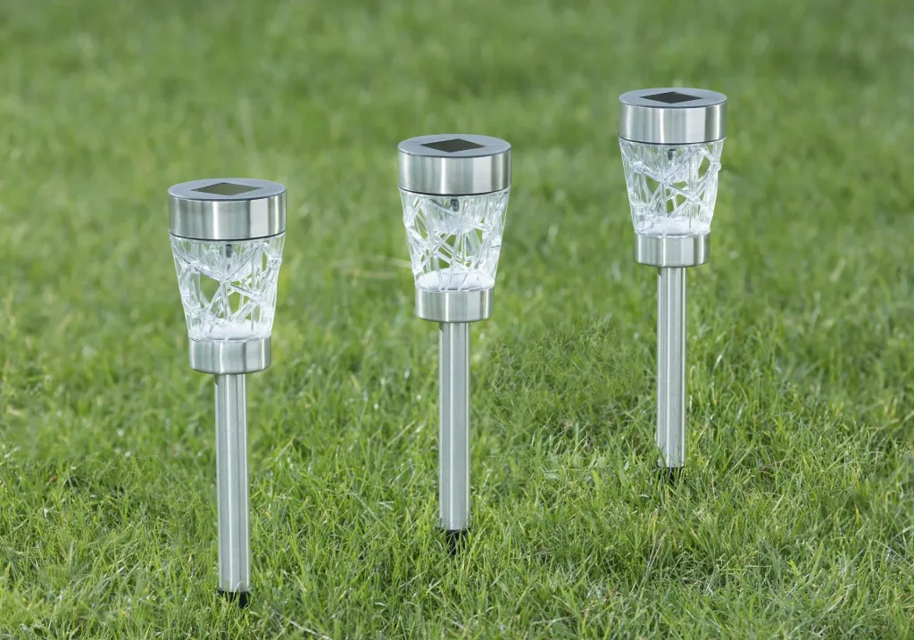 Rotating solar light with color change - set of 3