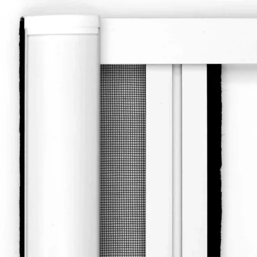 Insect screen roller blind for doors, 160 x 225 cm in white