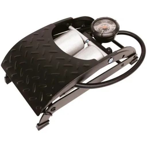 Foot pump double cylinder premium