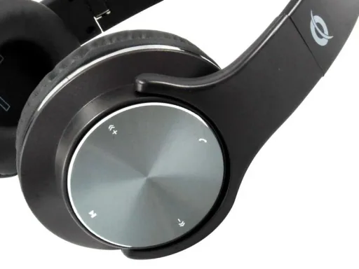 Bluetooth headset including speaker microphone black