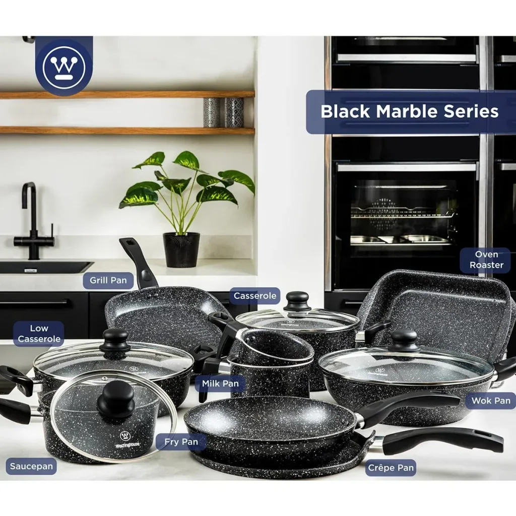 Frying pan Ø28 cm Black Marble