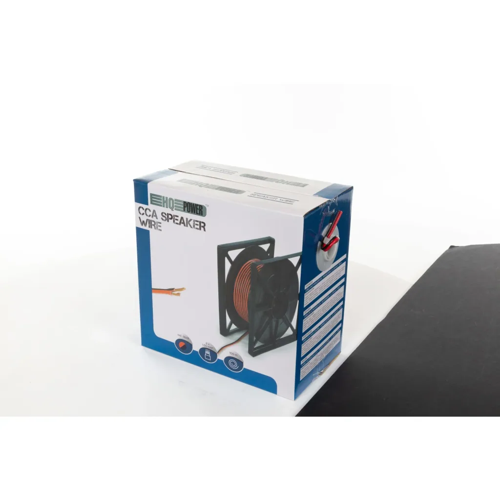 CCA speaker cable - red/black - 2 x 1.50 mm² - 100 m roll