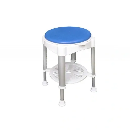 Aluminum shower chair, 360 degree rotatable