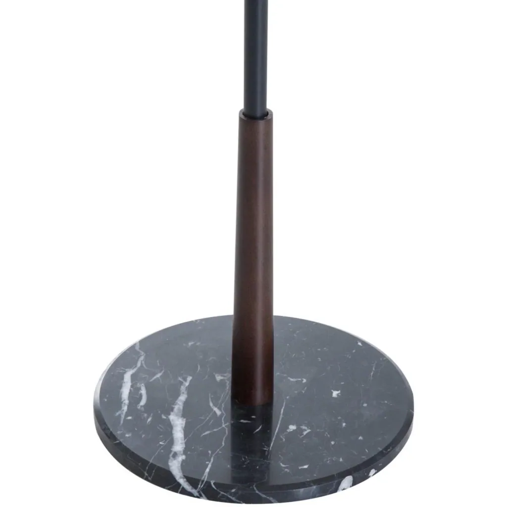 Coat rack with 8 hooks, black, 185 cm