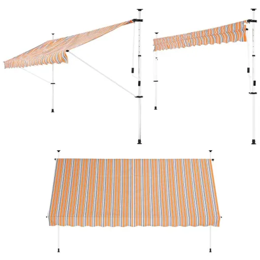 Clamp awning yellow/blue 250cm