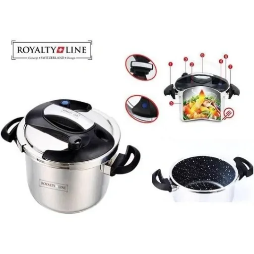 Pressure cooker with marble coating - 10 liters
