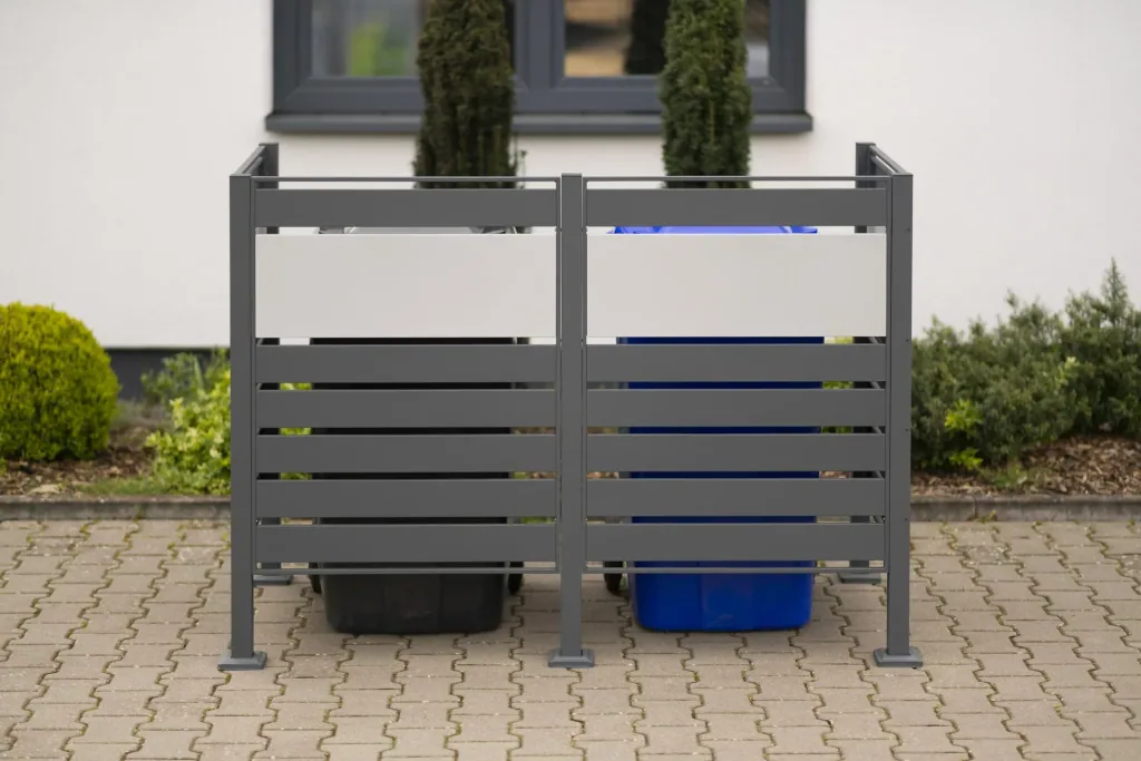 Garbage can cover Planum 2-box, 120 cm, anthracite