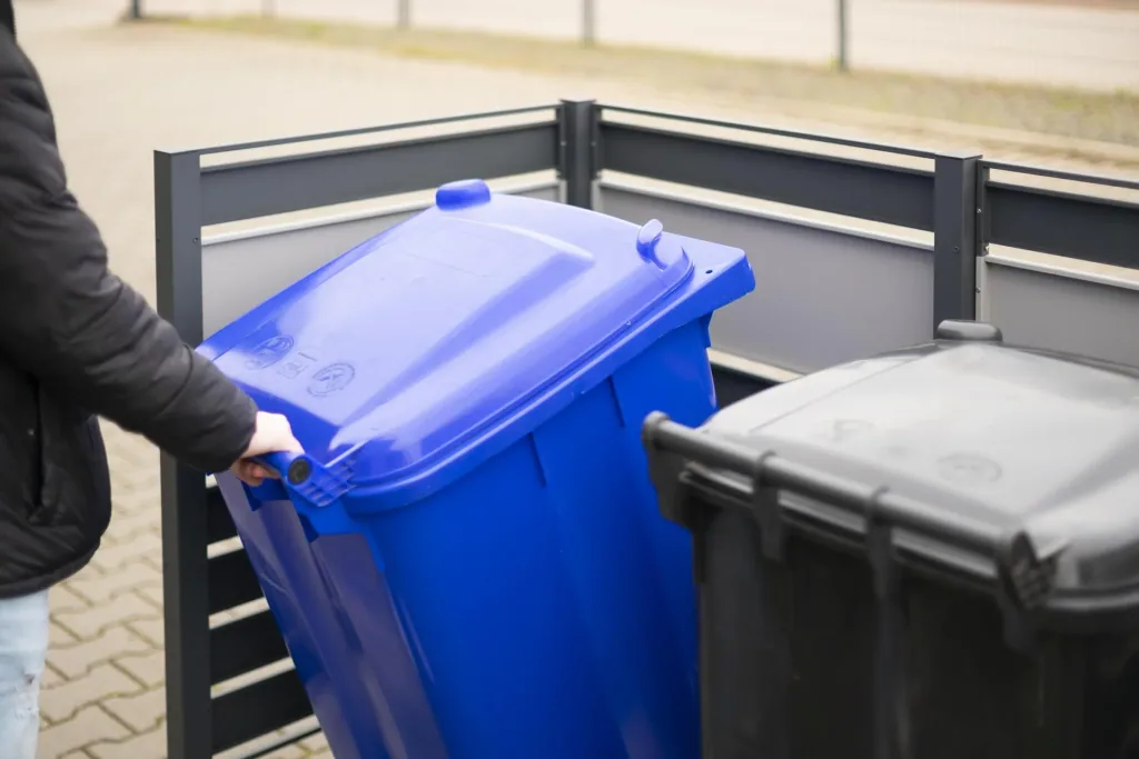Garbage can cover Planum 2-box, 120 cm, anthracite