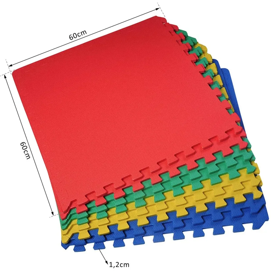 Puzzle mat as an 8-piece set