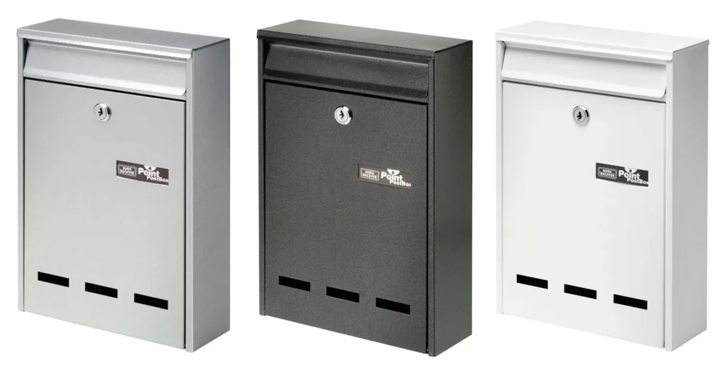Mailbox steel-painted Pocket 5871 Si silver