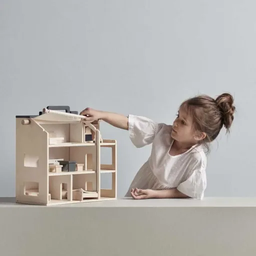 Kids Concept zabawka domek dla lalek przenośny drewno