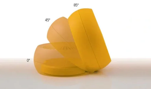 Dinky table fan with USB - yellow