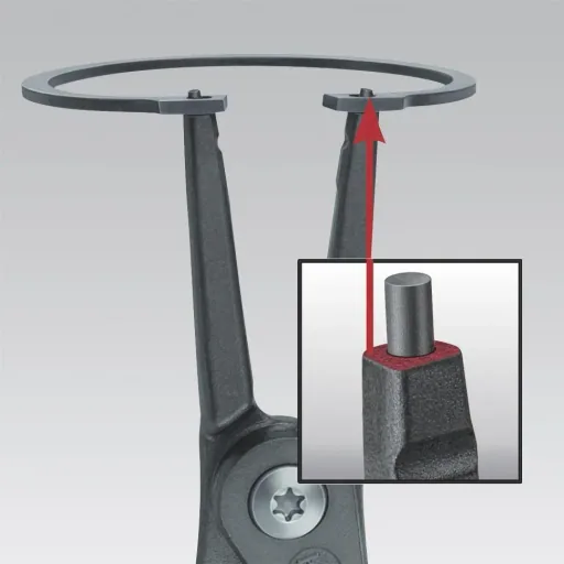 Precision circlip pliers 140 mm for internal rings