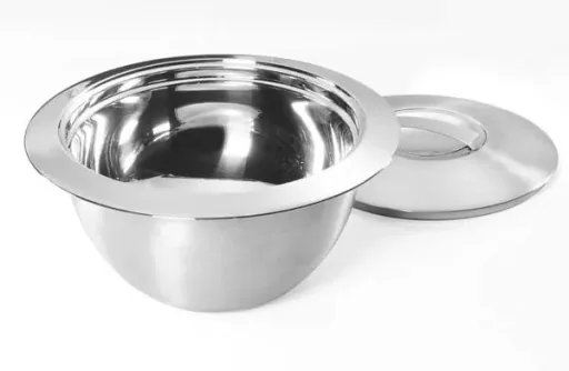 6-piece thermal bowl set with lid, 1L + 2L + 3L, stainless steel