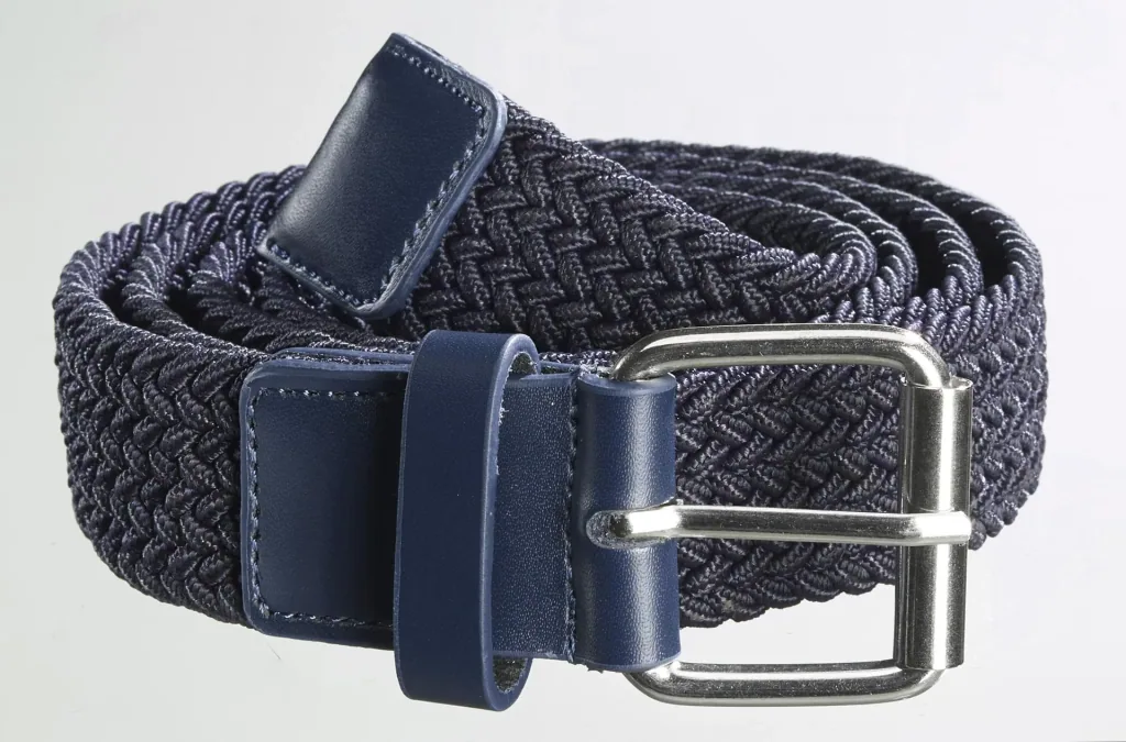 Stretch belt for men, super elastic 3cm wide, color navy