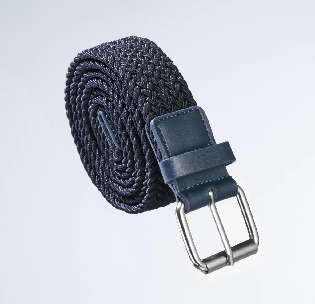 Stretch belt for men, super elastic 3cm wide, color navy
