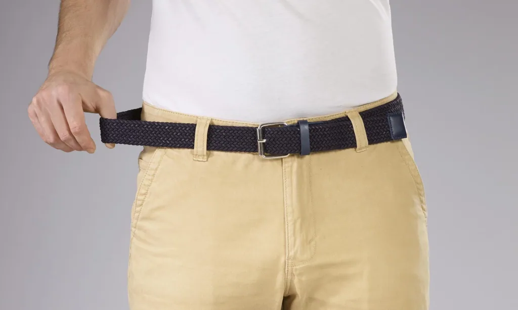 Stretch belt for men, super elastic 3cm wide, color navy