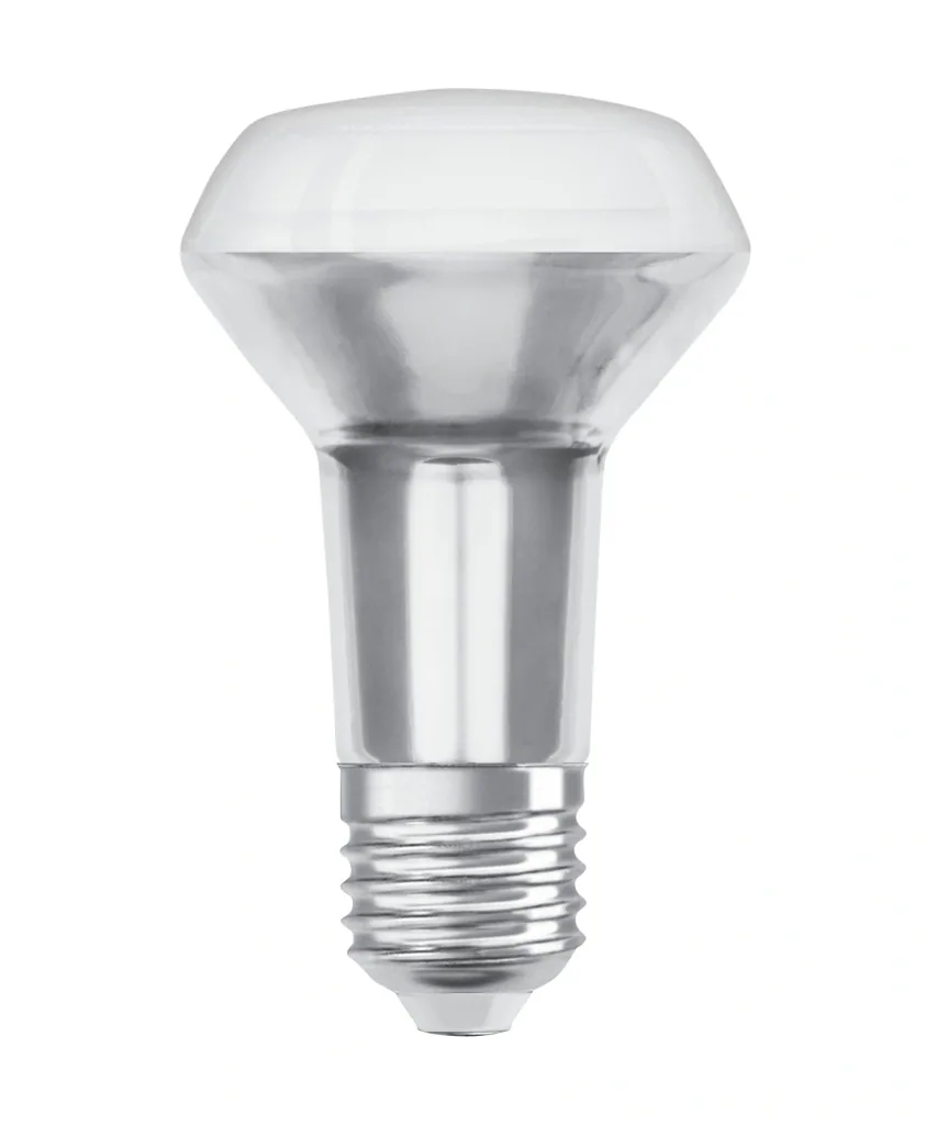 LED STAR reflector lamp R63 with 4.3 watts, E27, warm white, 36° beam angle