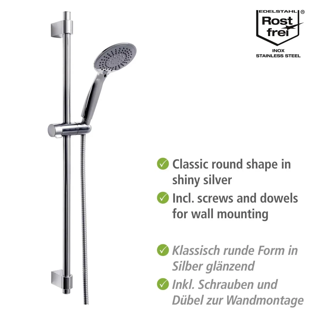 Shower set Young Chrome, bar length: 66 cm