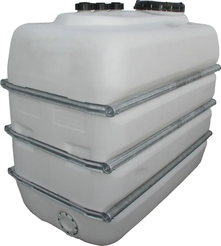 Space-saving tank 3000 L, white