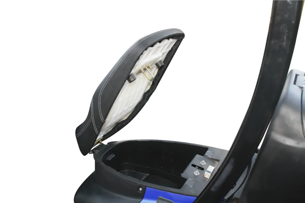 E-compact scooter "Lucca Trio" - 40 km/h - wind and weatherproof, blue