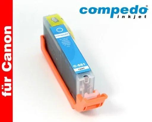 Printer cartridge for Canon CLI-551/551CL Cyan