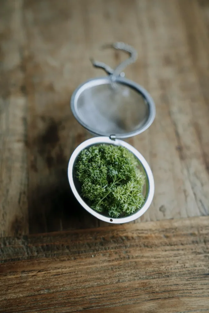 Tea and spice ball, sieve, stainless steel, 90 mm