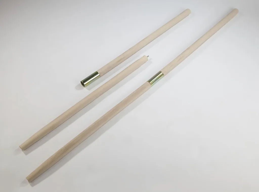 Trzonek narzędzia buk, 1500 x 35 mm, prosty ze stożkiem, dzielony