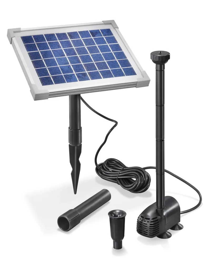 Solar pump system "Splash" with 5 W solar module, 470 l/h, max. 75 cm