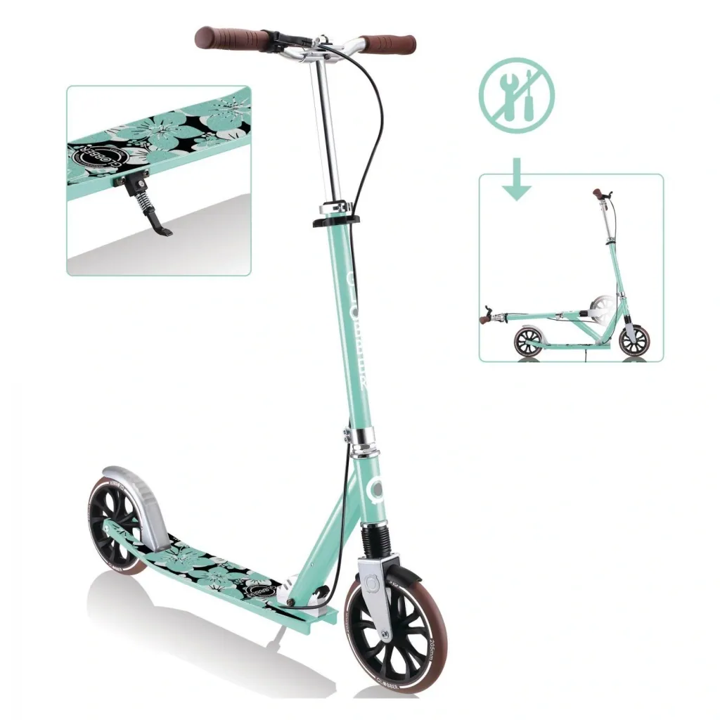NL 205 Deluxe scooter, 205 mm, ABEC 7, handbrake, height adjustable, front suspension, folding mechanism, mint