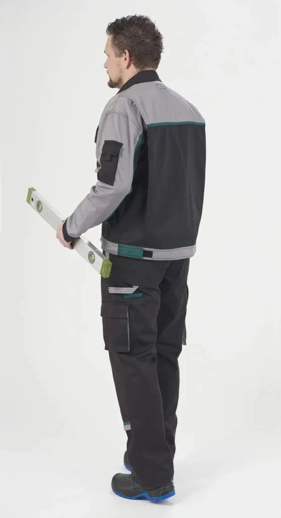 Blouson jacket, color black/grey/green, size 60