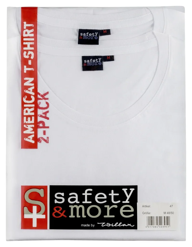 Shirt in a double pack, white, size L