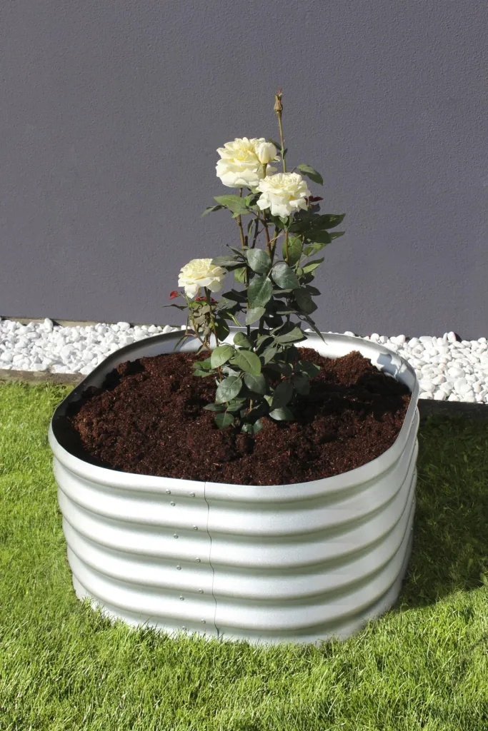 Raised bed Terra Round 401, color blank