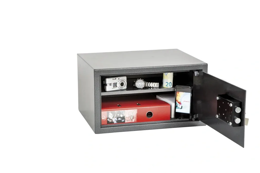 Vela Home & Office safe with key lock, external dimensions 250 x 450 x 365 mm